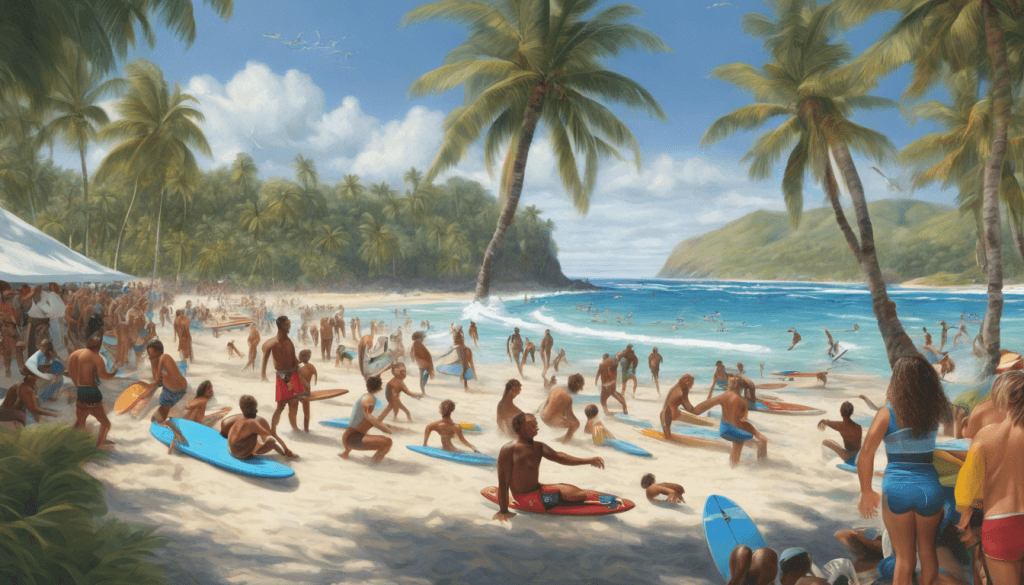 participez à l'excitation du 2e open territorial de surf en martinique ce dimanche ! ne ratez pas l'occasion de voir des surfers talentueux s'affronter sur les vagues. un événement incontournable pour les amateurs de sports nautiques et de paysages tropicaux.