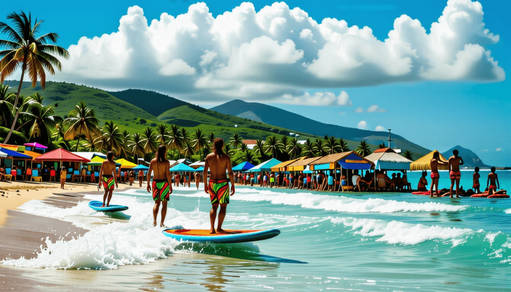 découvrez comment allier passion du surf et immersion dans la culture locale en guadeloupe. explorez les meilleures plages, savourez la cuisine créole et vivez des expériences authentiques tout en maîtrisant les vagues des caraïbes.