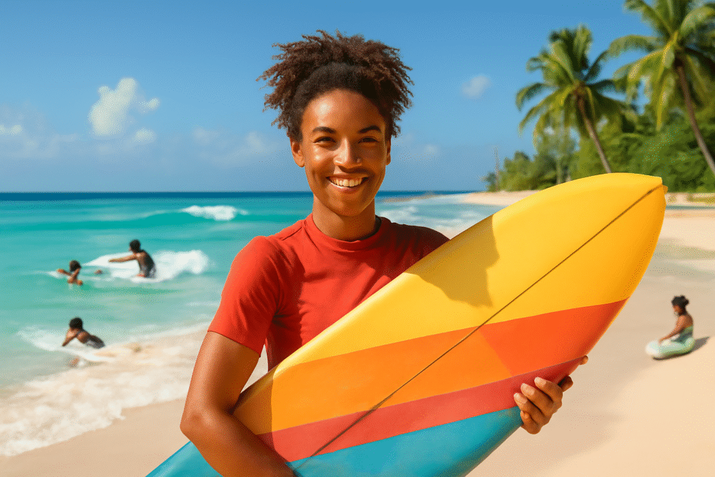 plongez dans l'univers inspirant d'une femme audacieuse qui révolutionne le surf dans les caraïbes, rendant cette passion accessible à tous. rejoignez-nous pour en savoir plus sur son parcours captivant et ses initiatives uniques qui unissent les amoureux de la mer.