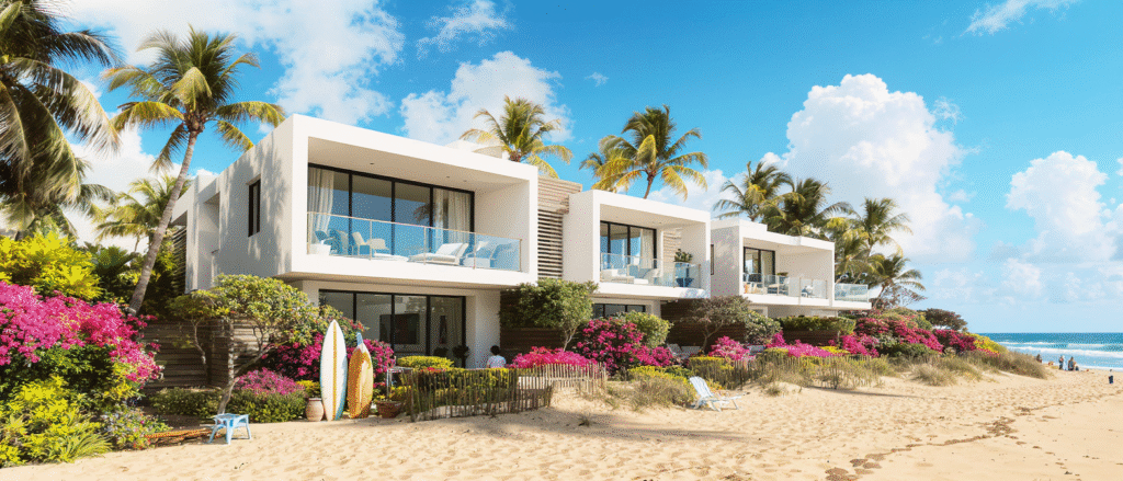 découvrez le townhome du surf club, idéalement situé pour profiter pleinement des plaisirs de la plage et des activités nautiques. un espace de vie moderne et confortable, parfait pour des vacances inoubliables.