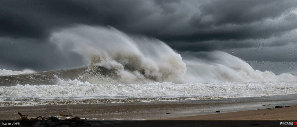 l’ouragan maria menace les îles sous-le-vent tandis que de fortes vagues causées par jose frappent les plages du nord-est des états-unis. restez informé sur l’évolution de ces phénomènes météo majeurs.