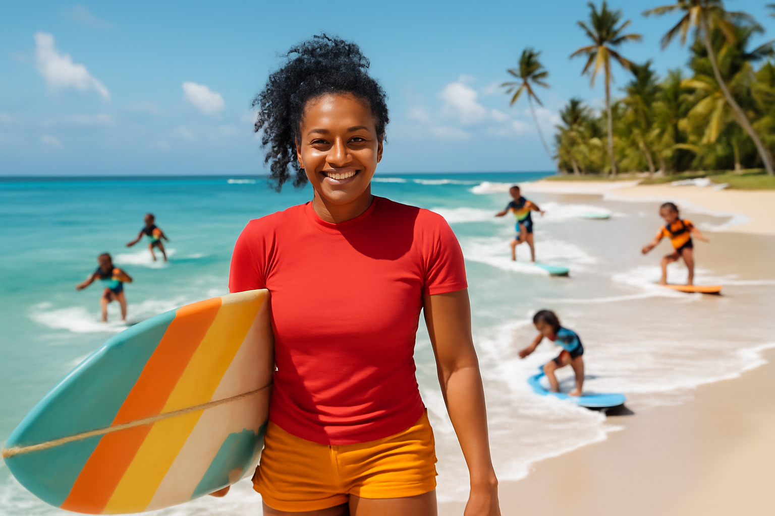 plongez dans l'univers captivant du surf dans les caraïbes grâce à une femme inspirante qui s'engage à rendre ce sport accessible à tous. explorez son parcours, ses initiatives et comment elle transforme la vie des passionnés des vagues.