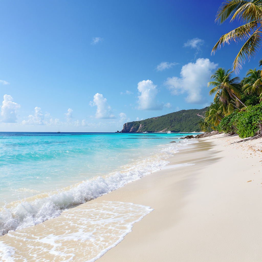 découvrez long bay beach à tortola, une sublime étendue d'un kilomètre de sable doré et de vagues douces. profitez de la solitude caribéenne dans ce paradis préservé, idéal pour la détente et l'évasion au cœur des paysages enchanteurs des îles vierges britanniques.
