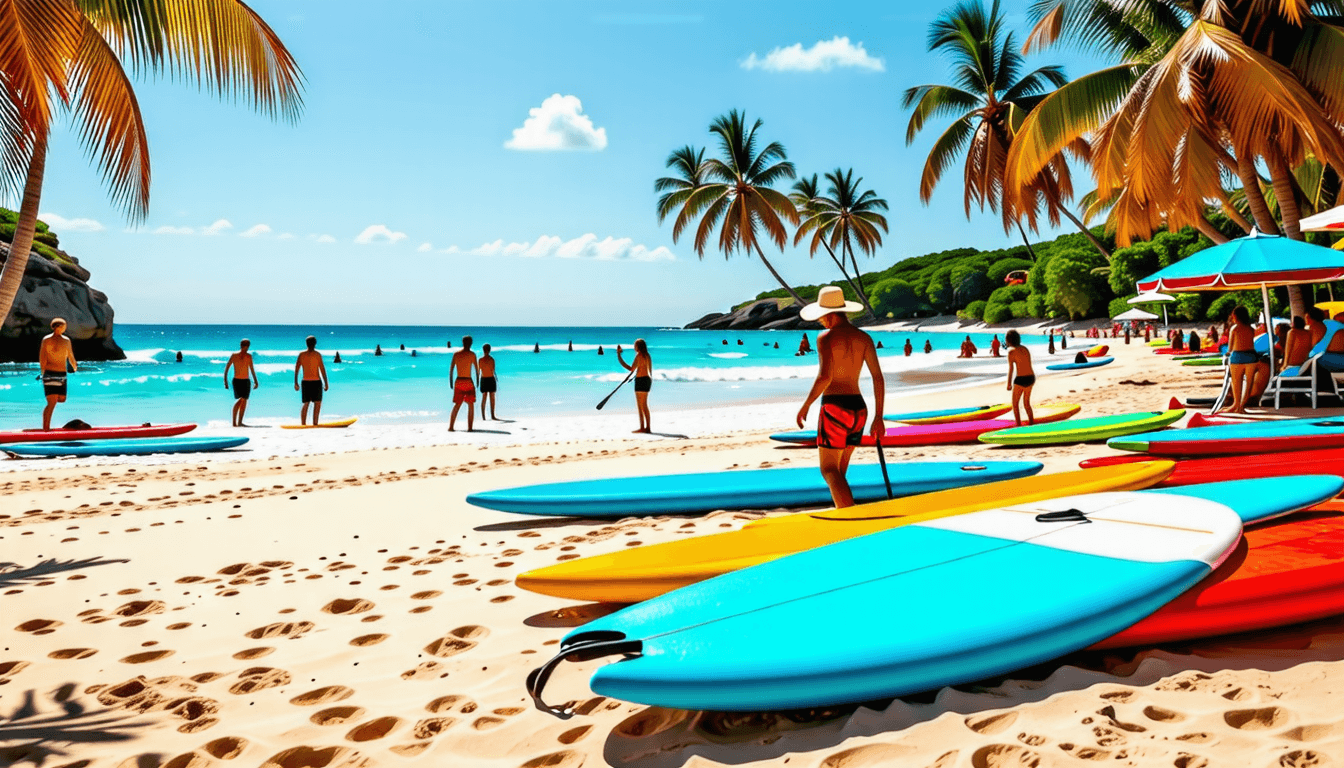 découvrez les meilleures écoles de surf à saint-françois et les différents cours proposées pour tous les niveaux. que vous soyez débutant ou aventurier, trouvez la session de surf qui vous convient et profitez des vagues de la guadeloupe.