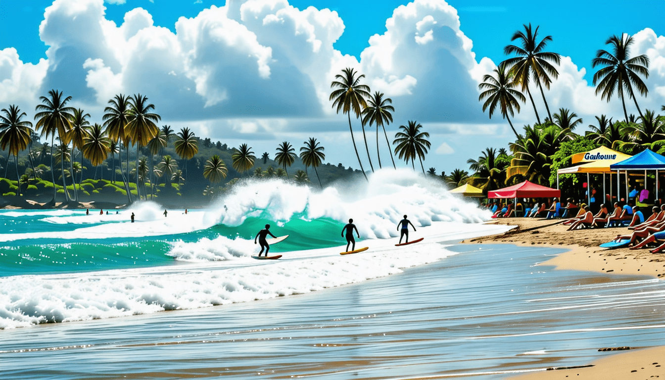 découvrez les événements de surf incontournables en guadeloupe ! des compétitions palpitantes aux festivals de surf, plongez dans l'univers passionnant des vagues et des plages. ne manquez pas ces expériences uniques qui font la renommée de l'île parmi les amateurs de surf.