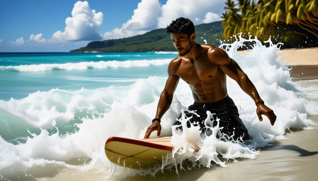 découvrez la vie fascinante de tamayo perry, légende du surf et acteur emblématique de 'pirates des caraïbes', tragiquement emporté par une attaque de requin à hawaï. une hommage poignant à un talent exceptionnel et une passion pour la mer.